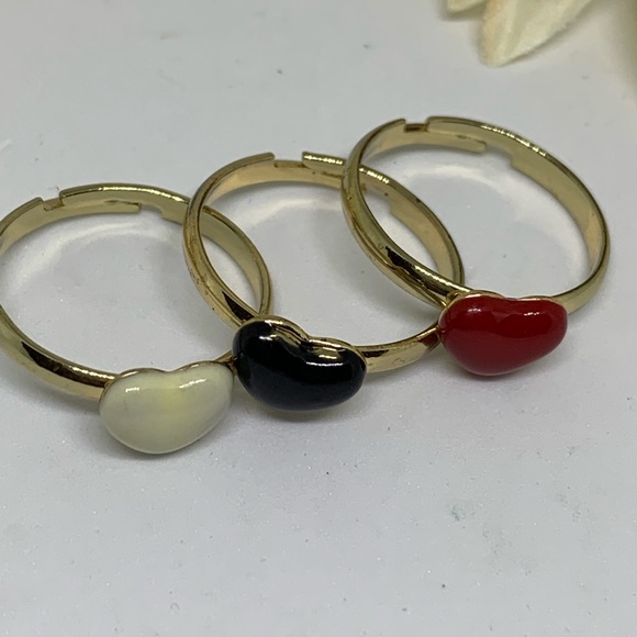 Stackable Ceramic Heart Rings - [JW-114] - Picture 2 of 8